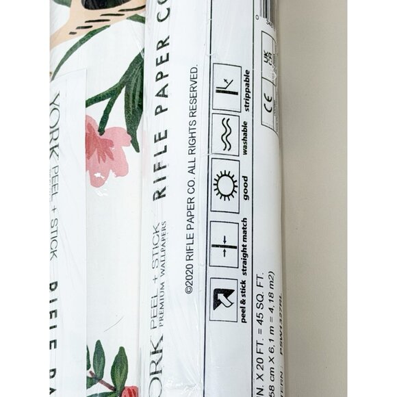 Rifle Paper Co. Premium Wallpaper Luxembourg (Lot Of 2) Peel & Stick Sealed New - Picture 3 of 9
